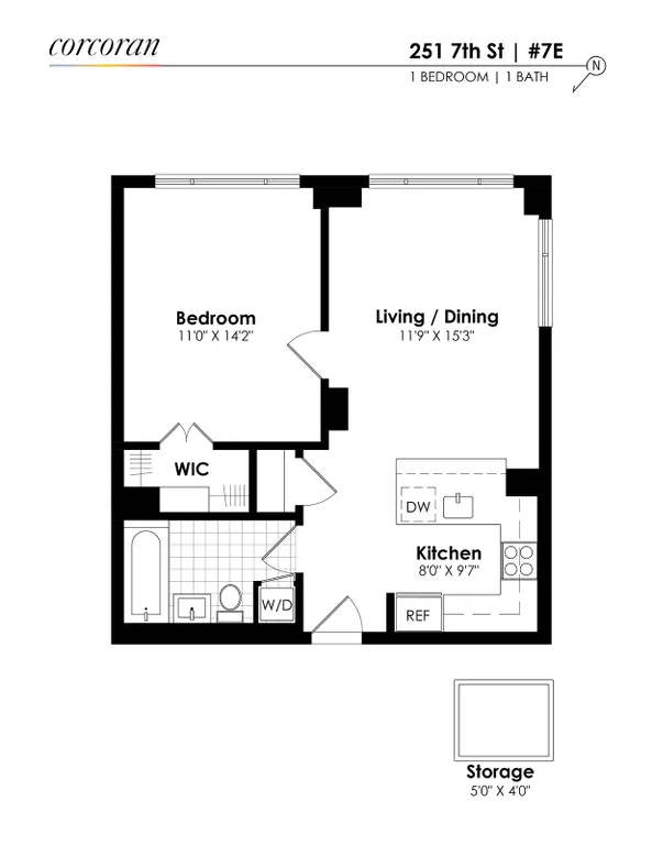 251 7th Street, 7E | floorplan | View 9
