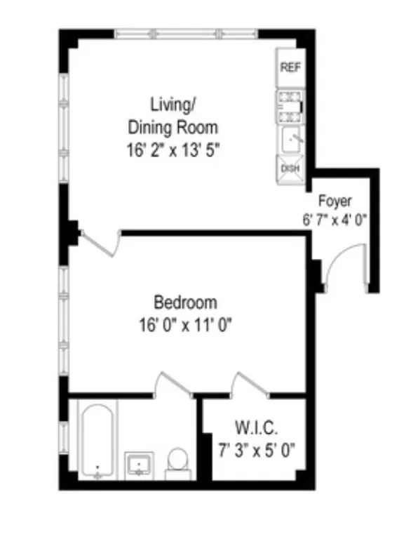 170 West 74th Street, 206 | floorplan | View 12