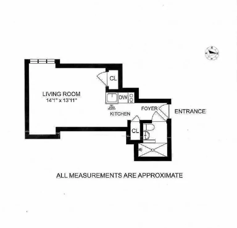 25 Tudor City Place, 1607 | floorplan | View 8