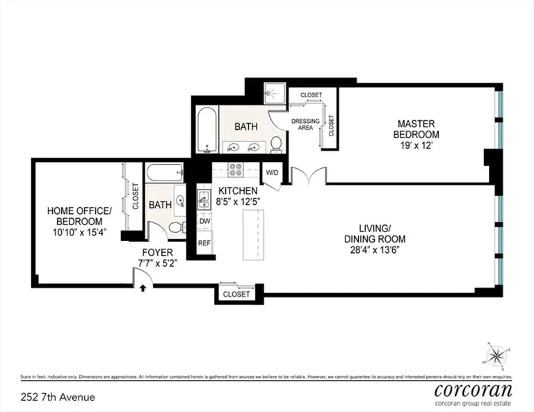 252 Seventh Avenue, 11J | floorplan | View 6