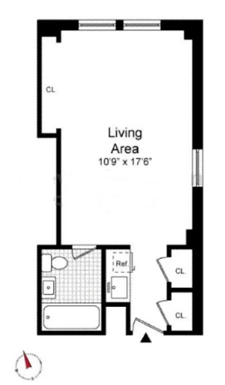 25 Tudor City Place, 1701 | floorplan | View 10