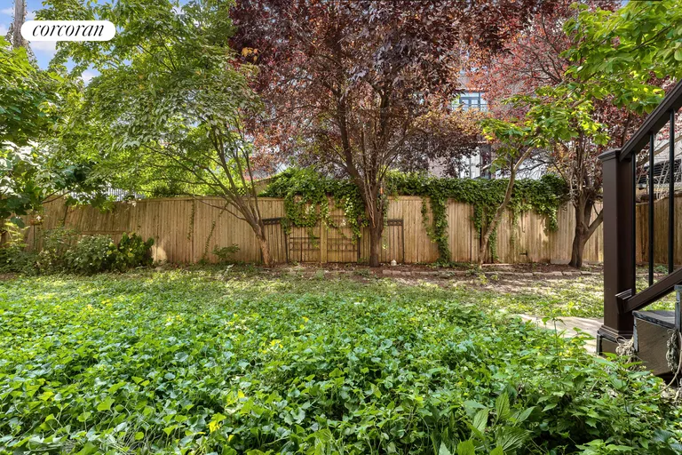 New York City Real Estate | View 278A 1st Street | Lush Backyard | View 15