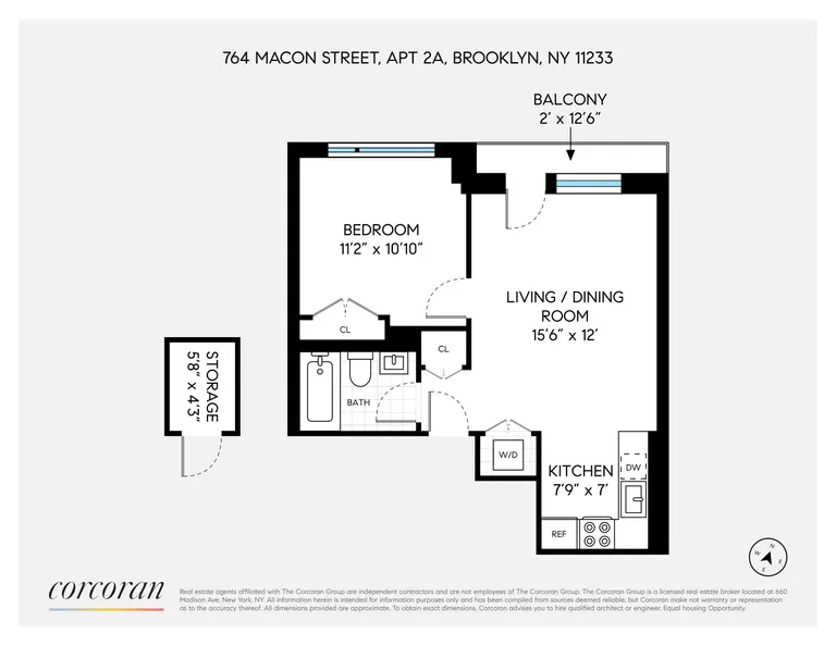 764 Macon Street, 2A | floorplan | View 8