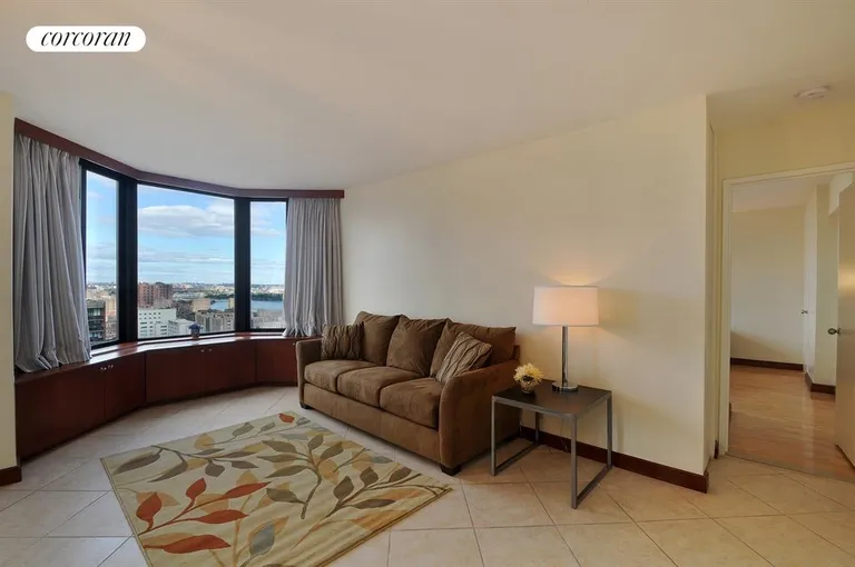 New York City Real Estate | View 300 East 93rd Street, 34C | Huge Living Room with Amazing Views! | View 3