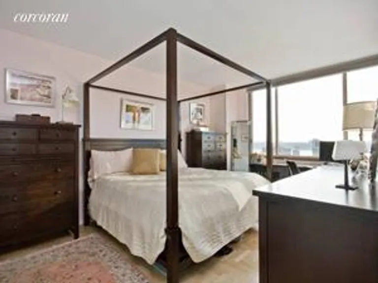 New York City Real Estate | View 350 West 50th Street, 21F | Large Master with walk in closet and linern closet | View 3