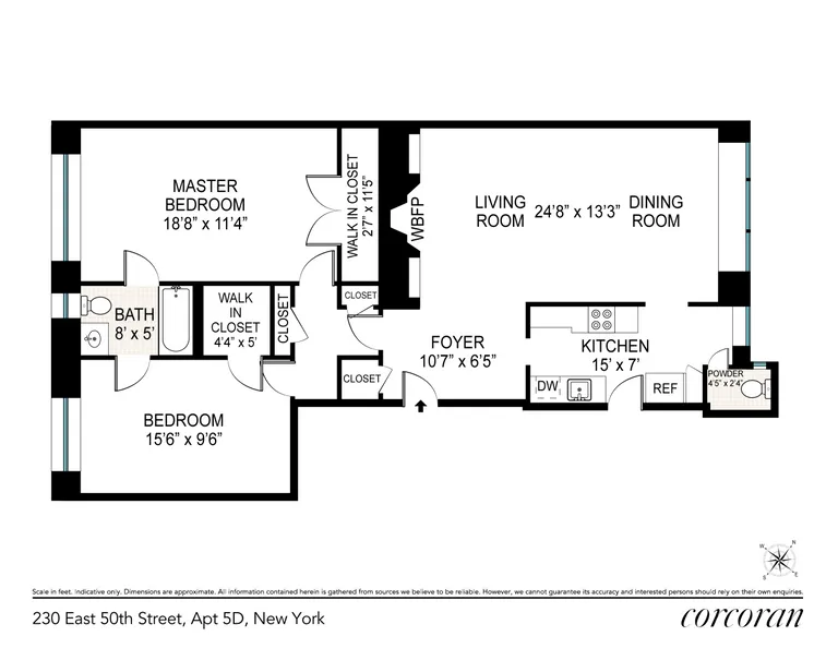 230 East 50th Street, 6D | floorplan | View 9