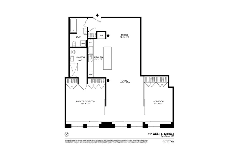 117 West 17th Street, 3A | floorplan | View 12
