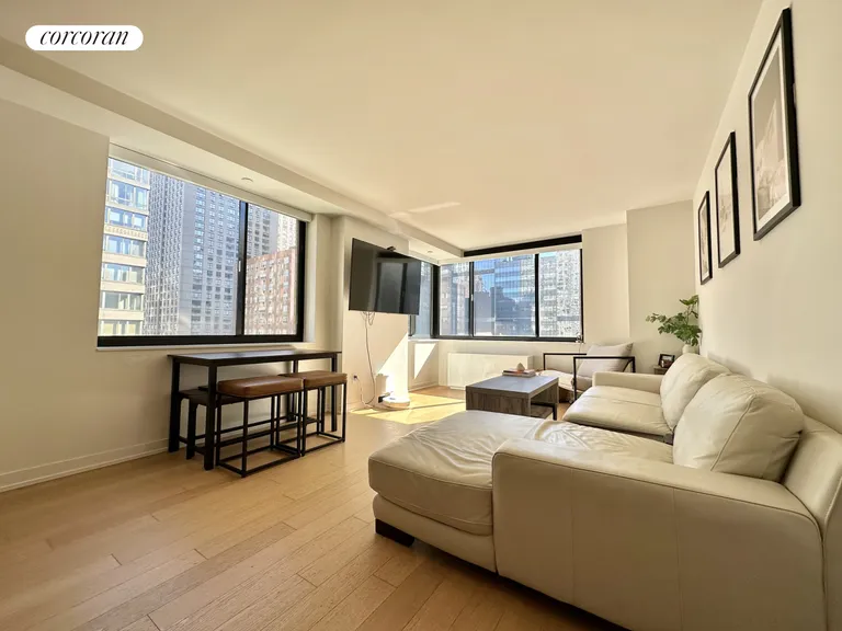 New York City Real Estate | View 1 Columbus Place, S8G | 2 Beds, 1 Bath | View 1