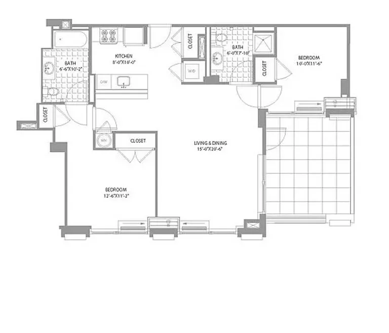 247 North 7th Street, 1_704 | floorplan | View 14