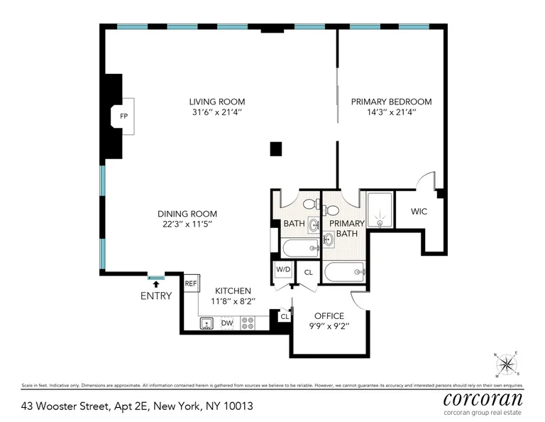 43 Wooster Street, 2E | floorplan | View 17