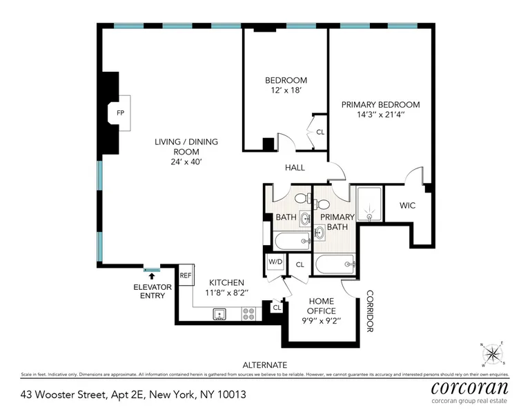 43 Wooster Street, 2E | floorplan | View 18