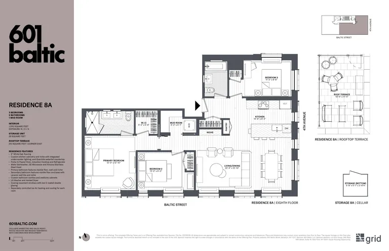 601 Baltic Street, 8A | floorplan | View 15
