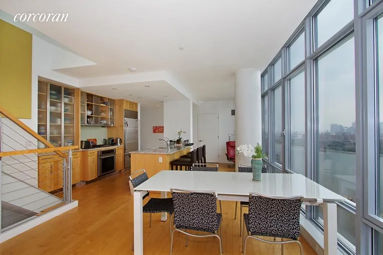 New York City Real Estate | View 1 NORTHSIDE PIERS, PH2 | Living Room | View 9