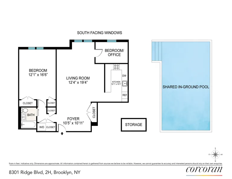 8301 Ridge Boulevard, 2H | floorplan | View 9