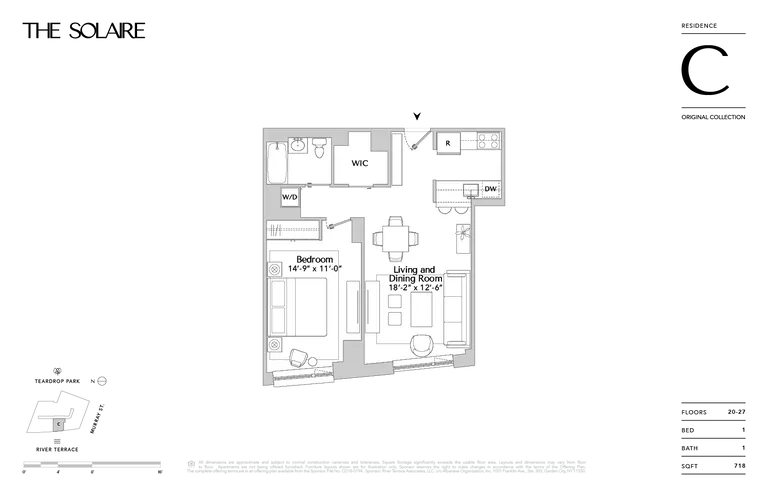 20 River Terrace, 24C | floorplan | View 6