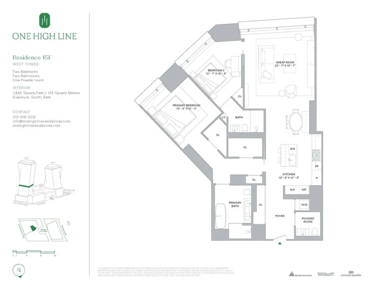 500 West 18th Street, WEST_15F | floorplan | View 10