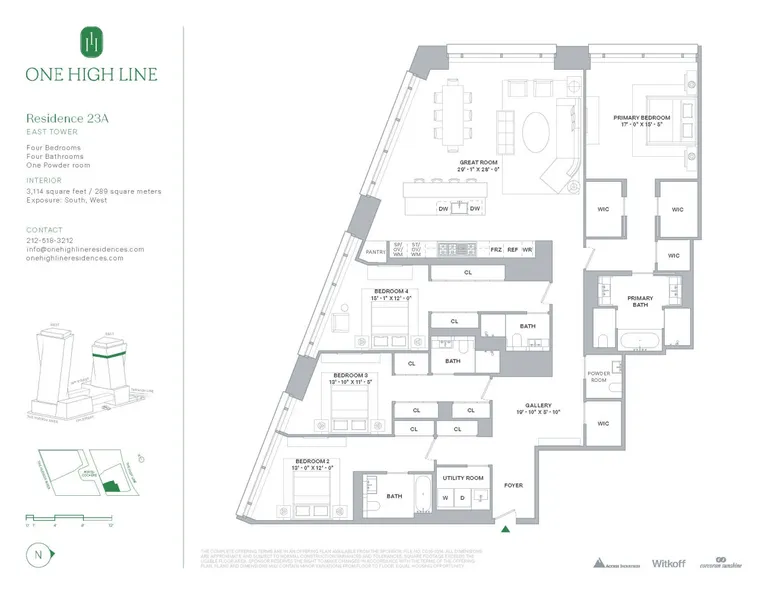500 West 18th Street, EAST_23A | floorplan | View 12