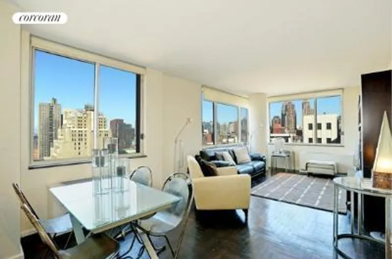New York City Real Estate | View 350 West 50th Street, 18F | 2 Beds, 2 Baths | View 1