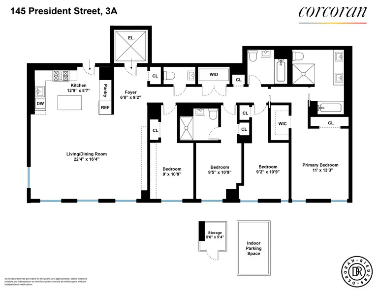 145 President Street, 3A | floorplan | View 25