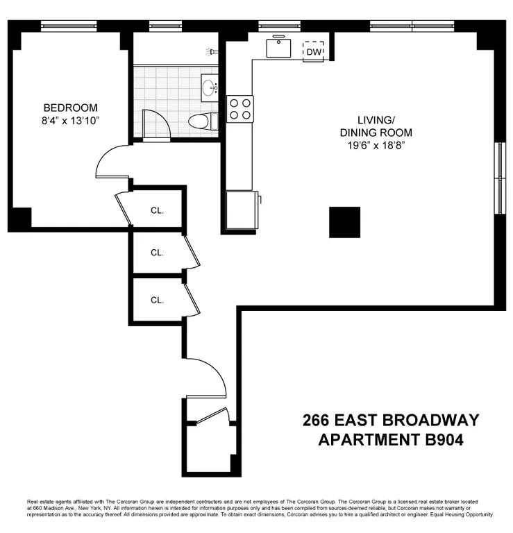 266 East Broadway, B904 | floorplan | View 6