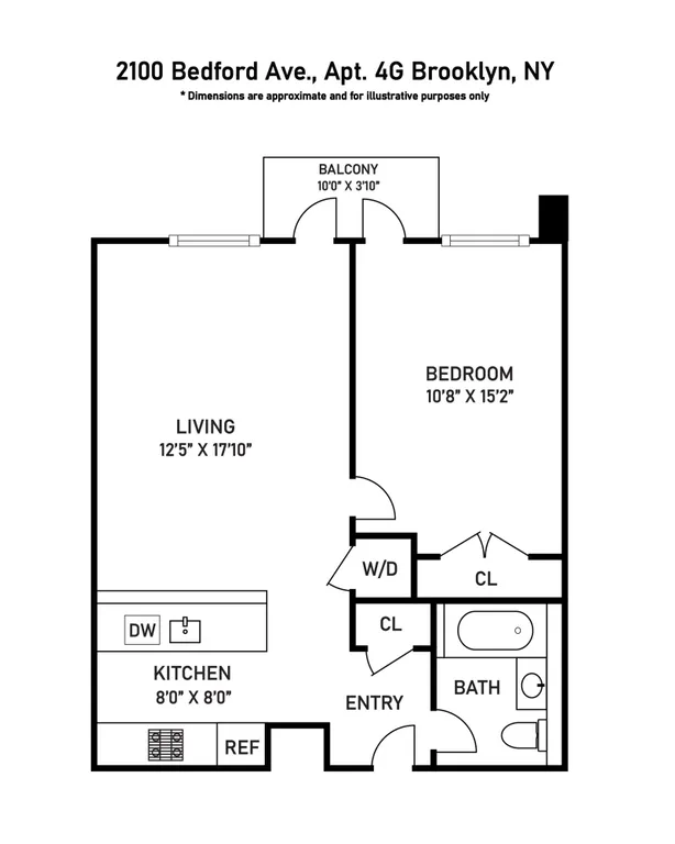 2100 Bedford Avenue, 4G | floorplan | View 8