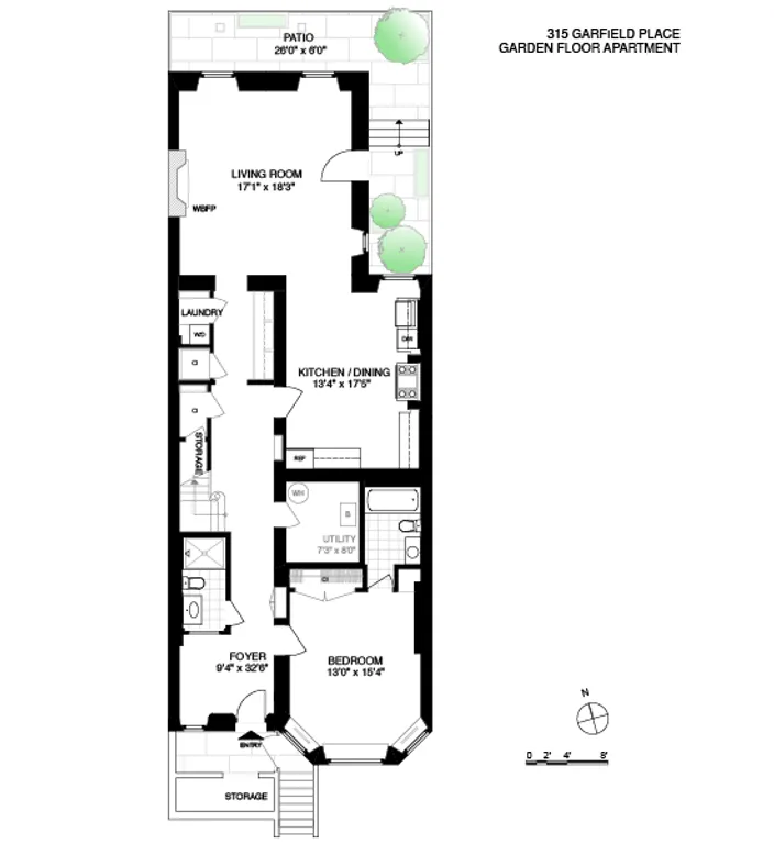 315 Garfield Place, GARDEN | floorplan | View 5