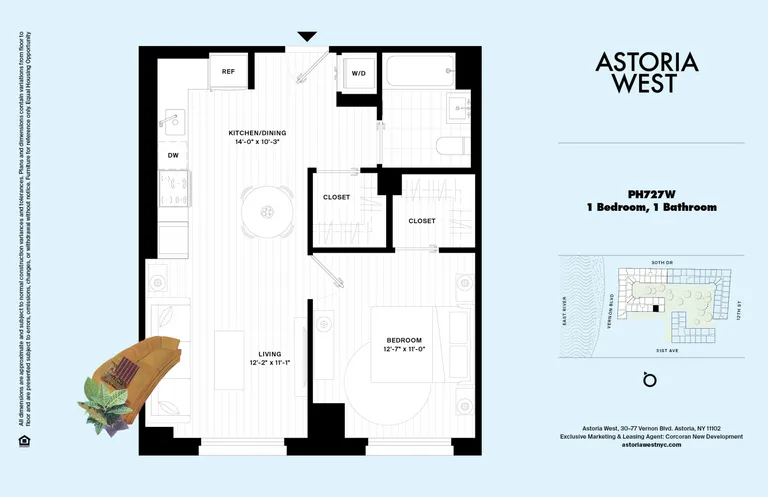 11-12 30th Drive, PH727W | floorplan | View 12