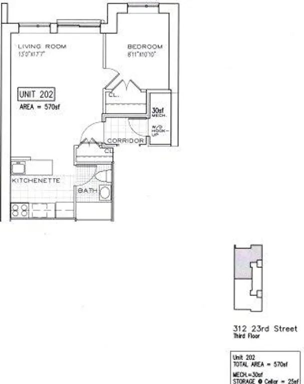 312 23rd Street, 202 | floorplan | View 6