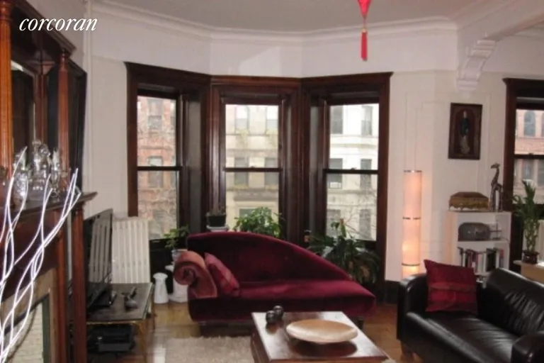 New York City Real Estate | View 278 Sterling Place, 2 | Living Room with Alcove to the right | View 2