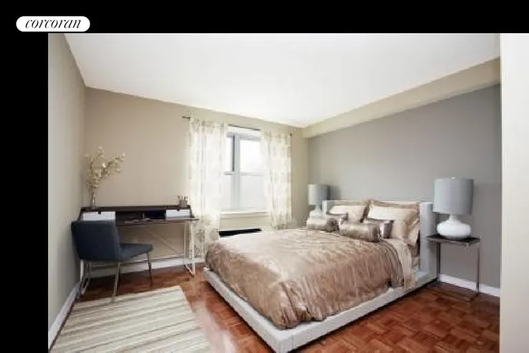 New York City Real Estate | View 218 Myrtle Avenue, 5F | Queen Size Bedroom with Large Closet | View 3