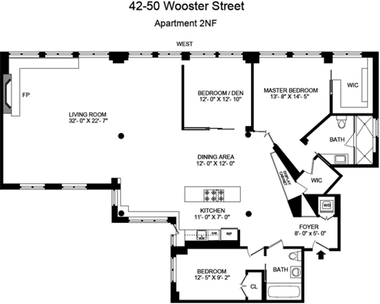 42 Wooster Street, 2NF | floorplan | View 9