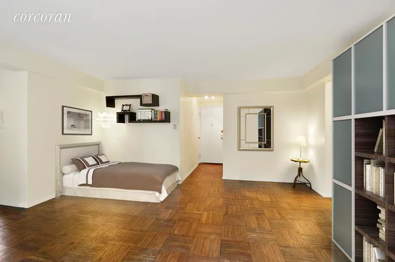 New York City Real Estate | View 175 West 13th Street, 12A | Virtually Staged Living Room | View 2