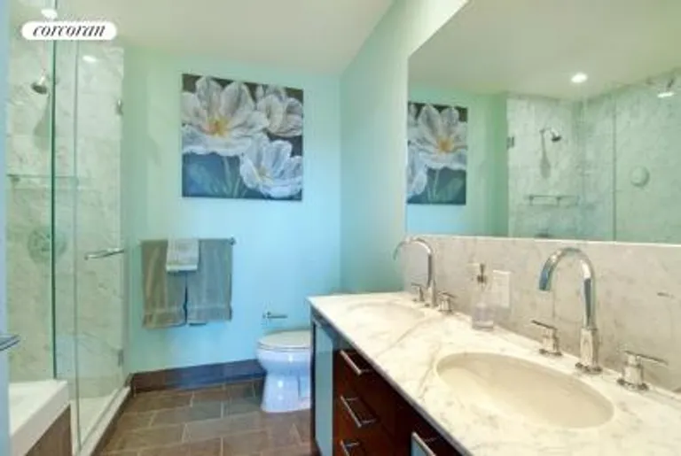 New York City Real Estate | View 100 Jay Street, 15A | Spa-style Master Bathroom | View 6