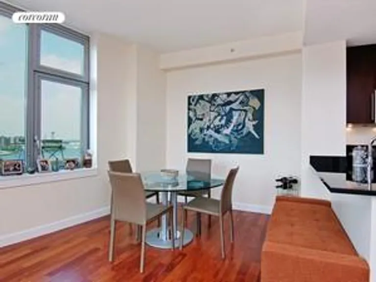New York City Real Estate | View 100 Jay Street, 15A | Dining Area with River Views! | View 2