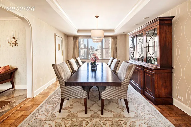 New York City Real Estate | View 45 East 72Nd Street, 17B | Formal Dining room with northern exposure | View 3
