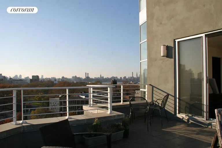 New York City Real Estate | View 524 Manhattan Avenue, 7 | 2nd bedroom terrace | View 6