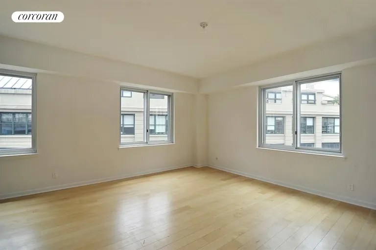 New York City Real Estate | View 133 Water Street, 11D | Living room with S & W exposures | View 3