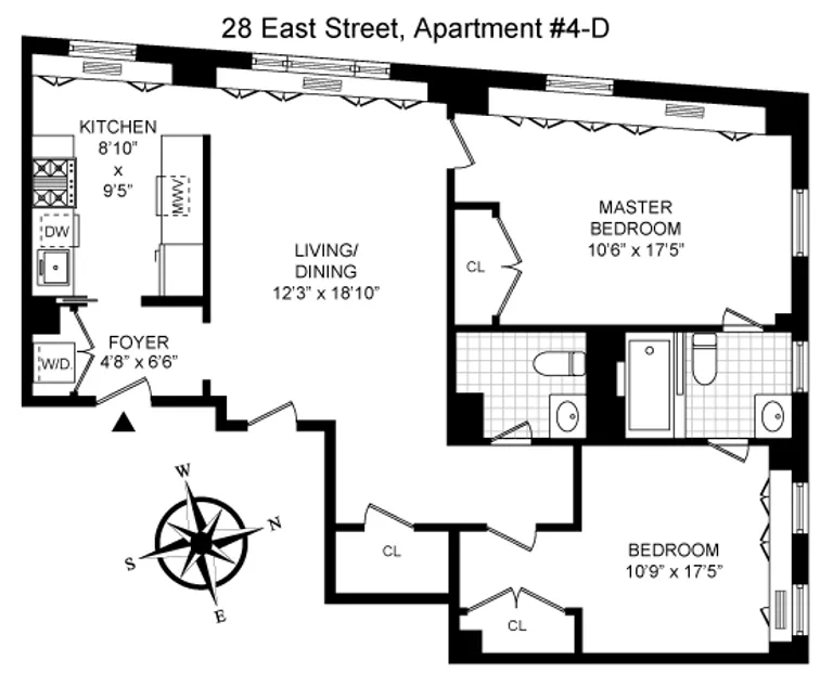 28 East 10th Street, 4D | floorplan | View 8