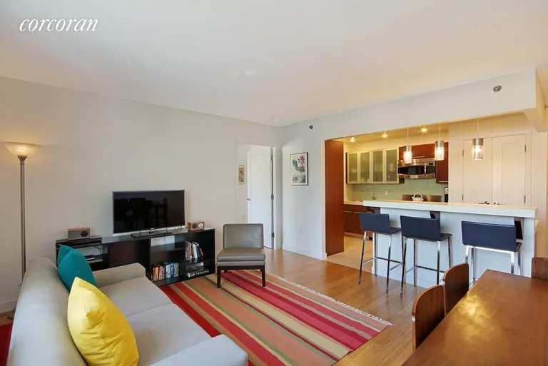 New York City Real Estate | View 301 West 115th Street, 8A | Kitchen / Living Room | View 11