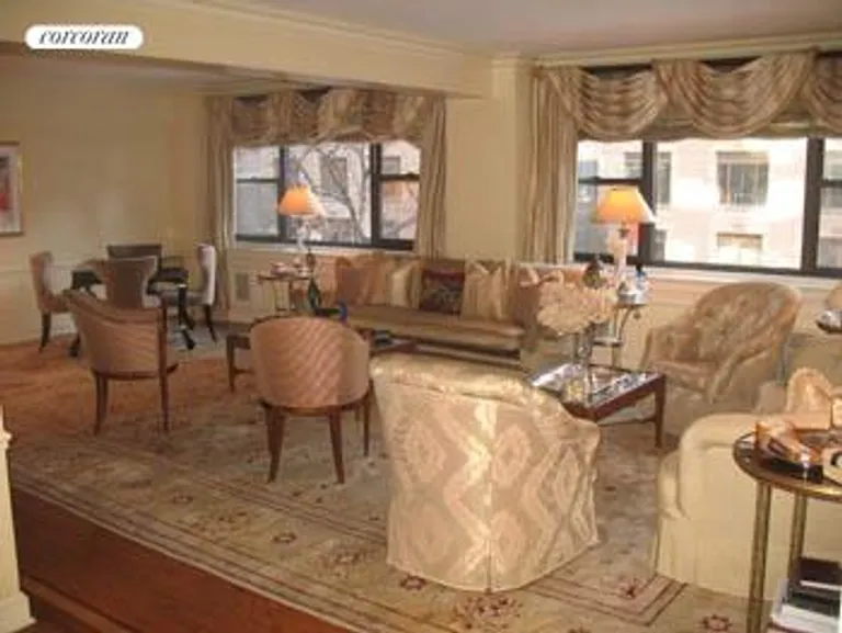 New York City Real Estate | View 305 East 72Nd Street, 2CDE | Double-length Living Room | View 2