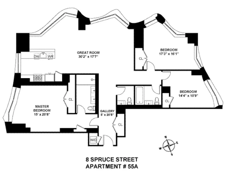 8 Spruce Street, 55A | floorplan | View 9