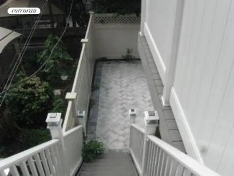New York City Real Estate | View 412 South 4th Street, 2 | Stairway to Patio | View 3