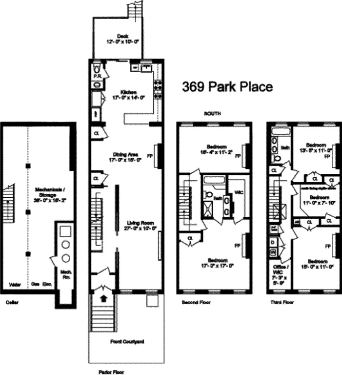 396 Park Place, TRIPLEX | floorplan | View 9