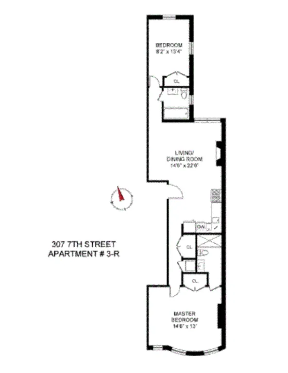 307 7th Street, 3R | floorplan | View 5
