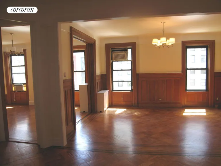 New York City Real Estate | View 243 West 98th Street, 7B | VIew from kit to LR & FDR | View 3