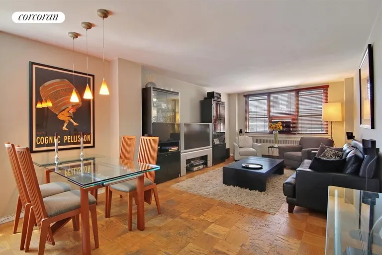 New York City Real Estate | View 240 East 35th Street, 7A | Living Room / Dining Room | View 5