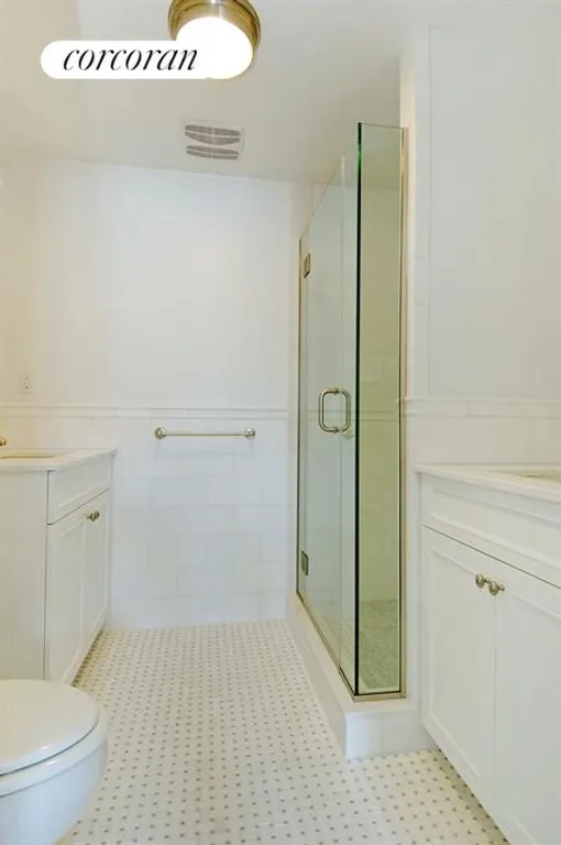 New York City Real Estate | View 215 West 88th Street, 12D | Brand new double sink master bath | View 6
