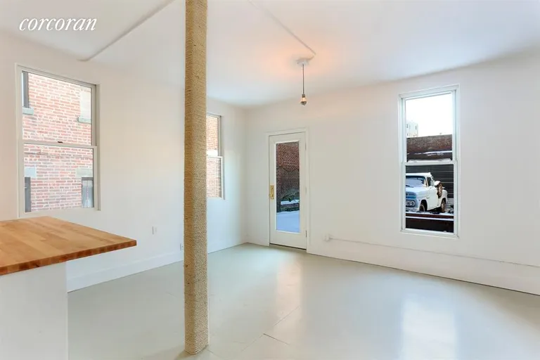 New York City Real Estate | View 26 Claver Place, 1 | Living/Dining room with amazing light | View 2