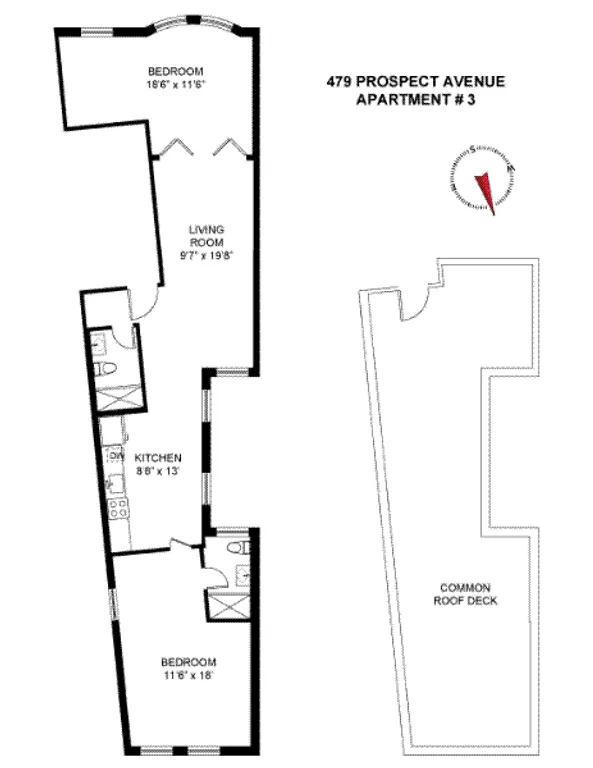 479 Prospect Avenue, 3 | floorplan | View 10