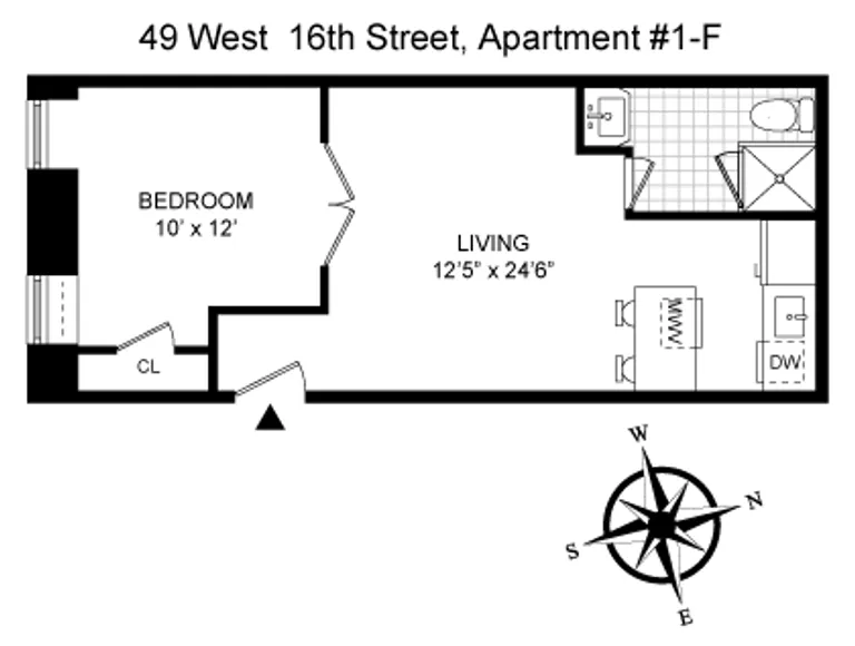 49 West 16th Street, A | floorplan | View 15